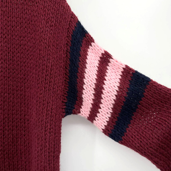 XIRENA Apres Ski Sweater in St. Moritz Size Small Burgundy Red Pink Alpaca Blend - Picture 15 of 16